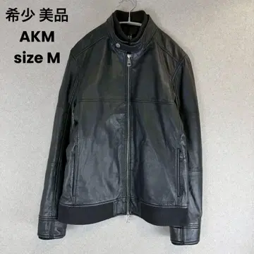 레어 새상품급 AKM 가죽 자켓 라이더 자켓