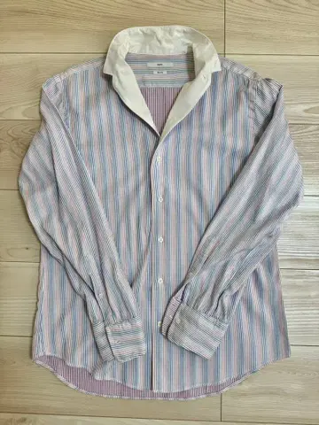 SHIPS 스트라이프 긴팔 와이셔츠