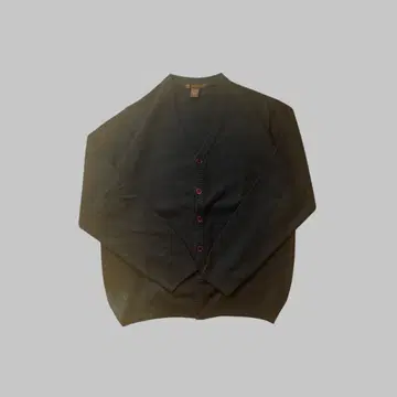 HARRITON 네이비 V넥 가디건 L