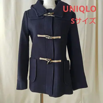 [ UNIQLO ] 네이비 더플 코트 후드 부착