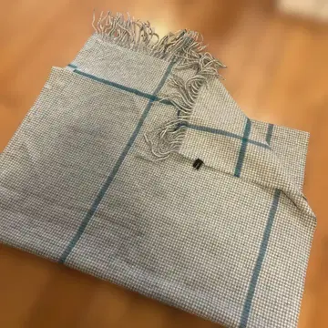 tomorrowland 대형 머플러 그레이와 파랑 체크