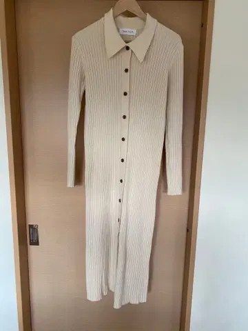 THE YON 아이보리 리브 원피스