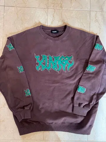 XLARGE 브라운 트레이닝복