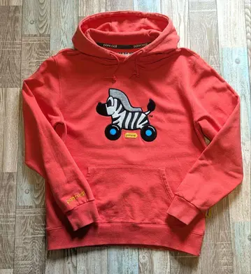 pancoat 한국 브랜드 제브라 오렌지 후드티