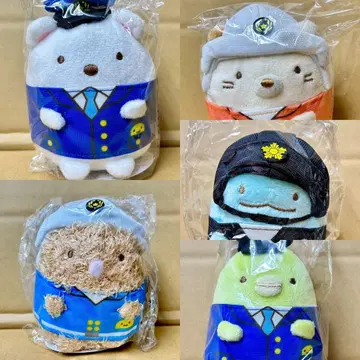 경찰 한정판 스밋코 봉제 인형 5체 세트