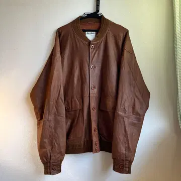 Gino Gineru 가죽 버튼 자켓 52