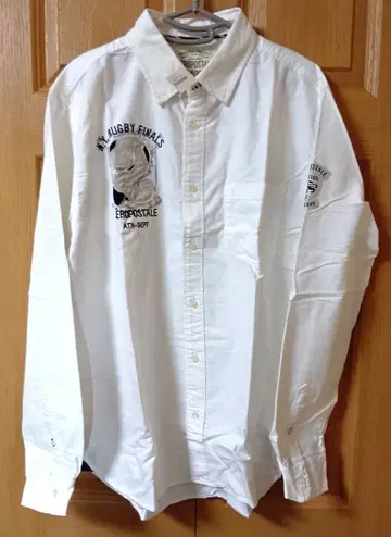 에어로포스텔 긴팔 셔츠 화이트 남성용 미사용품