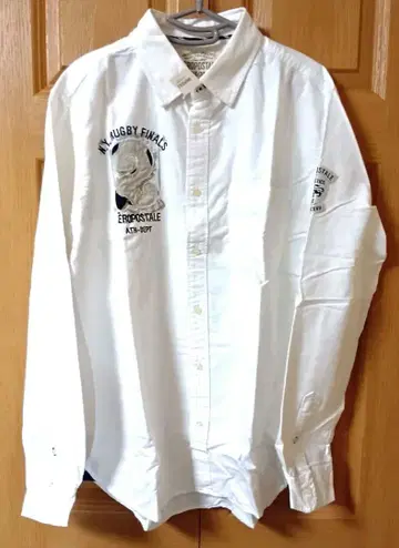 에어로포스텔 긴팔 셔츠 화이트 남성용 미사용품