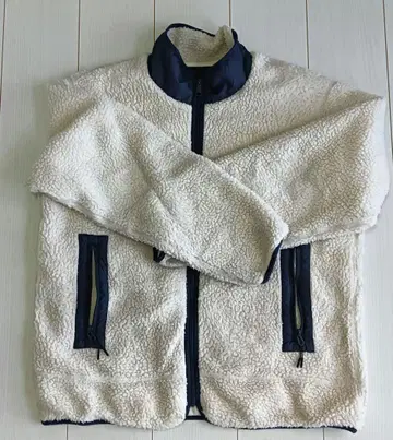 CRAFT 플리스 자켓 사이즈 L 아이보리/네이비