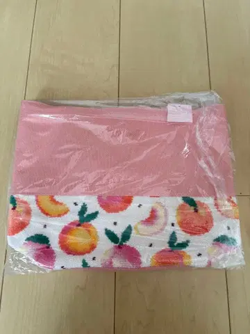 미사용 새상품 피치 도트 토트백