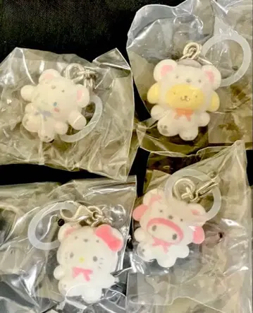 산리오 복슬복슬 스노우 표시 액세서리 4종 세트