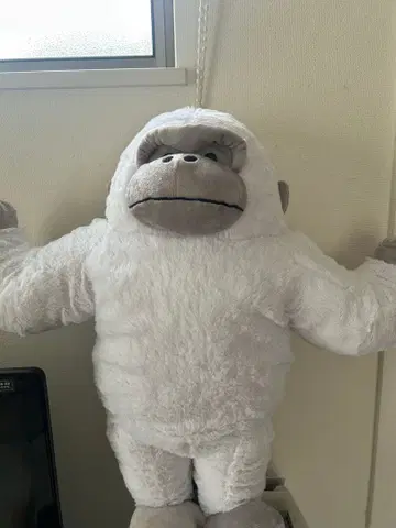 고리군 봉제 인형 약 30cm 화이트