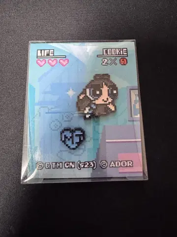 뉴진스 민지 핀 배지 픽셀 아트