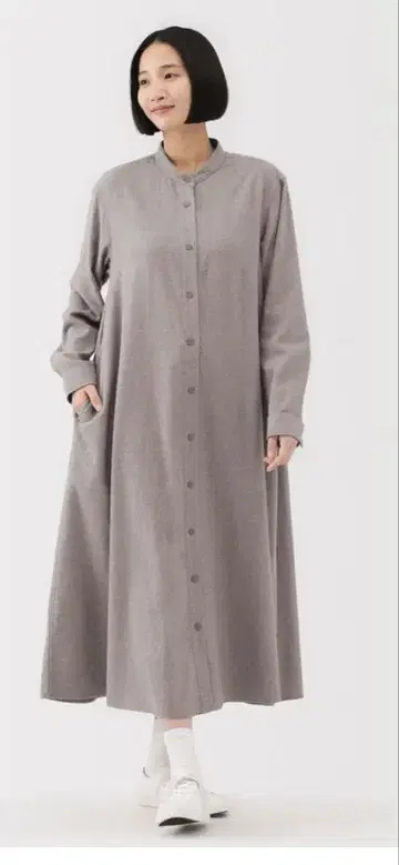 무인양품 플란넬 원피스