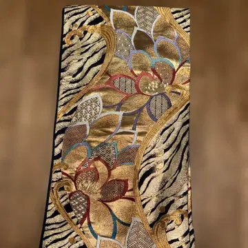 꽃무늬 호랑이 무늬 후쿠로 오비