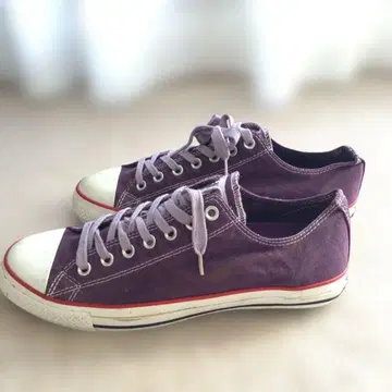 CONVERSE 퍼플 로우컷 스니커즈