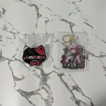 악마 집사와 검은 고양이 아몬 네임 배지 아크릴 키링