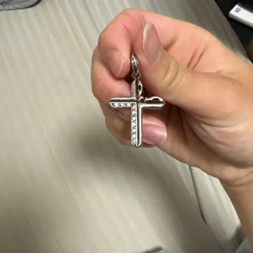 925 실버 장식적인 십자가 목걸이