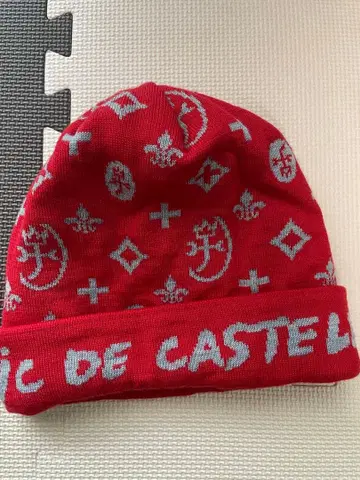 CASTELBAJAC 빨간색 니트 모자