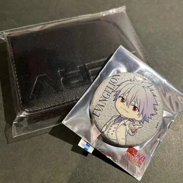 에반게리온 나기사 카오루전 ID 카드 포함 카드 케이스 & 캔 배지 세트