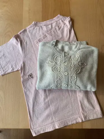 45R TOP 쭈리de 레이스 & 908R 피기 자수 T셔츠