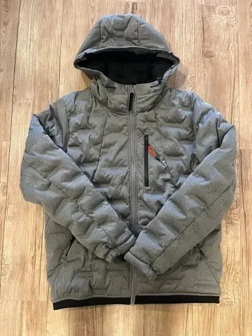 FieldCore 후드 부착 다운 자켓 LL 그레이