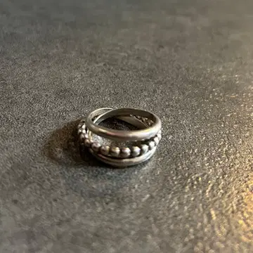 실버 삼연 반지