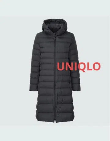 UNIQLO 울트라 라이트 다운 후디드 코트 블랙