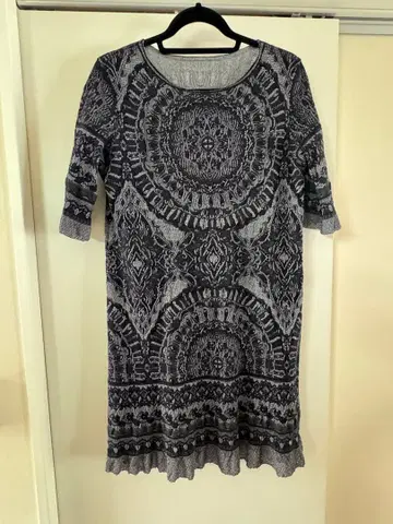 mashma 프리모 기하학 패턴 원피스 F 사이즈