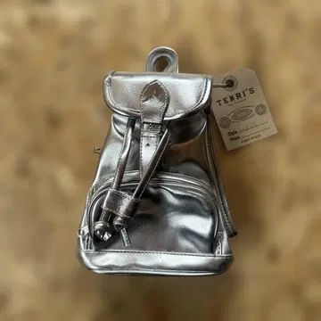 TENRI'S 실버 백팩형 파우치