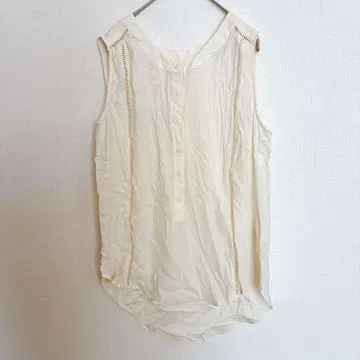 MERONA [ M ] 아이보리 슬리브리스 셔츠