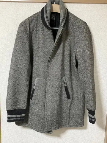 XL 그레이 트위드 파라오 자켓 코트 카 코트 집업