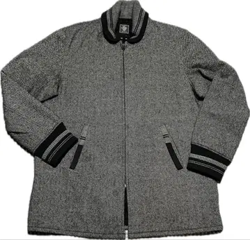 XL 그레이 트위드 파라오 자켓 코트 카 코트 집업