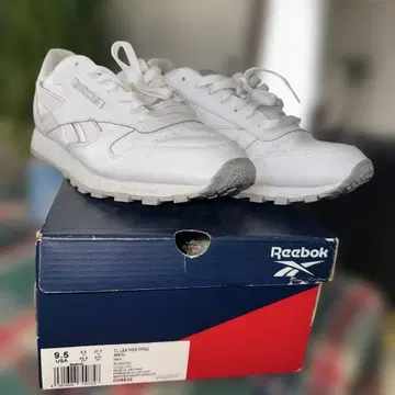 Reebok CL 레더 프로 9.5 USA 화이트