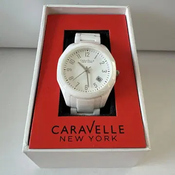 CARAVELLE NEW YORK 45M107 손목시계 쿼츠 화이트
