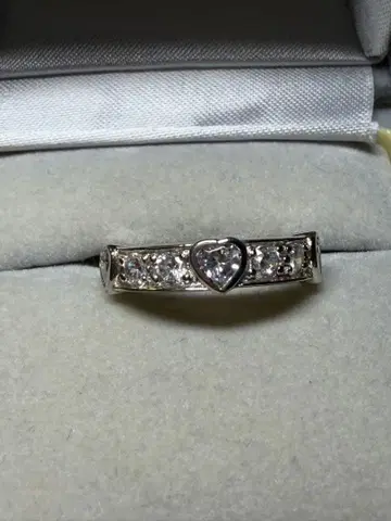 실버925 하트형 반지 14호 미사용