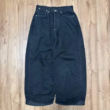 refomed FRESH MAN DENIM WIDE PANTS 블랙