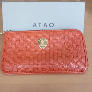 [ ATAO ] 슬리모 장지갑 오렌지 메쉬 (마리 골드)