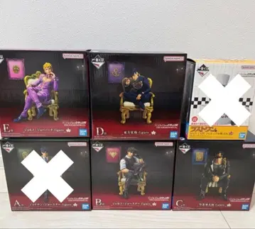 제일복권 죠죠의 기묘한 모험 피규어 4종 세트 죠죠 월드