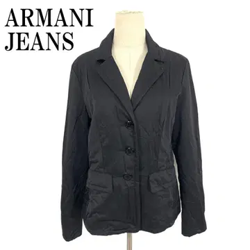 LA 9182 아르마니 진스 테일러드 자켓 블랙 블랙 USA 6