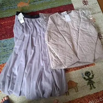 야마다야 퀼팅 자켓 튤 벌룬 스커트