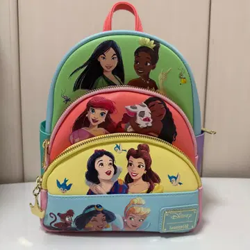 라운지 플라이 디즈니 백팩 프린세스 아리엘 라푼젤