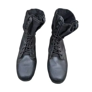 블랙 밀리터리 부츠 하이컷 27cm