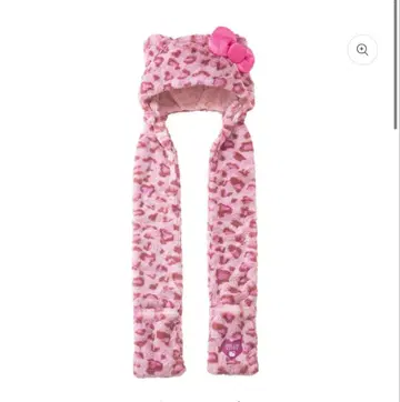 [ USJ 한정판 ] 유니버셜 헬로키티 머플러햇 레오파드 무늬