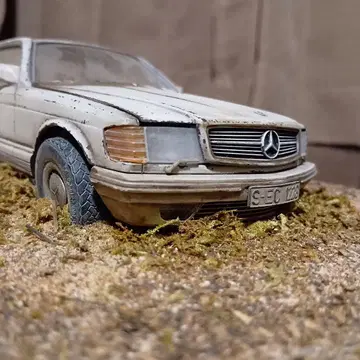 타미야 1/24 벤츠 완성품.