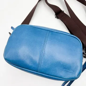 브라프팝 Bluffpop 숄더백 가죽 블루 파랑
