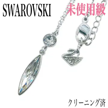 레어/미사용급 스와로브스키 목걸이 실버 크리스탈 길이 조정 가능