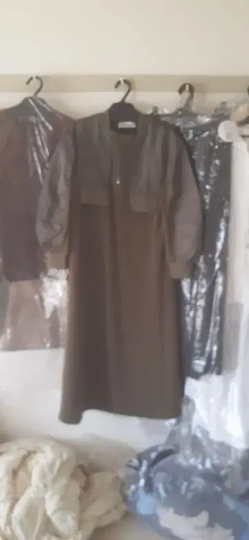 LASUD MILITARY 올리브 그린 원피스