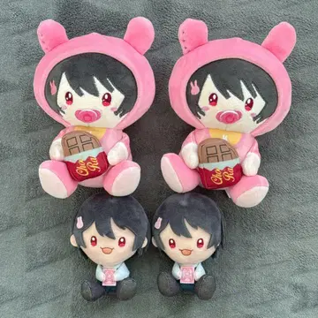 초코라비 사쿠라 군 봉제 인형 4점 세트