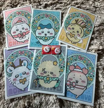 치이카와 세븐일레븐 클리어 파일 캔 거울